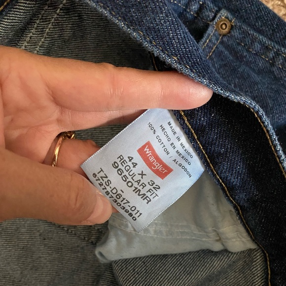 Wrangler 100% Cotton Pants Blue Jeans Size 44/32 - Picture 16 of 16